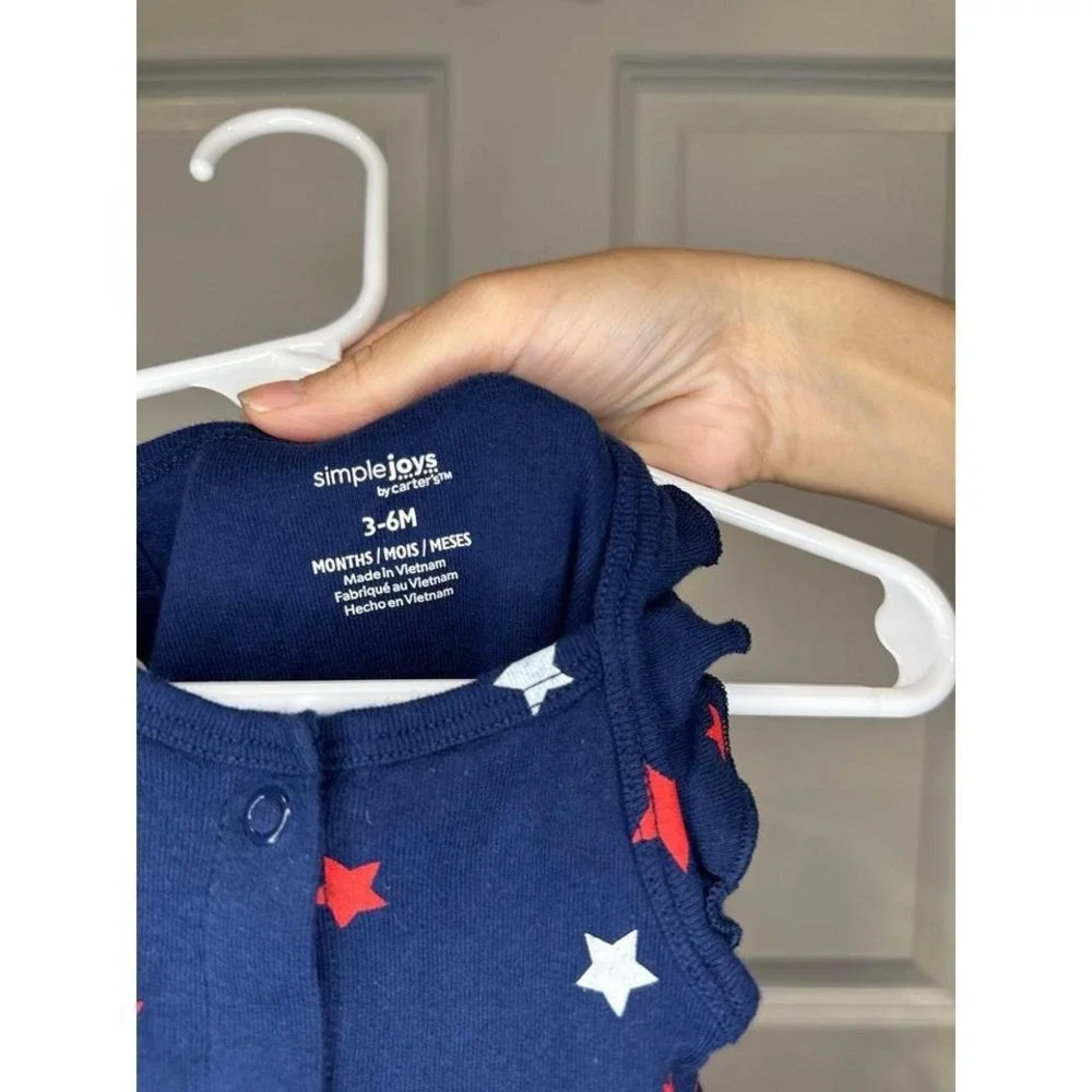 Carters Girls‎ Star Romper Size 3-6 Months